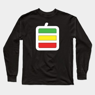 Kanji/Hanzi, "Self", Red Yellow Green Long Sleeve T-Shirt